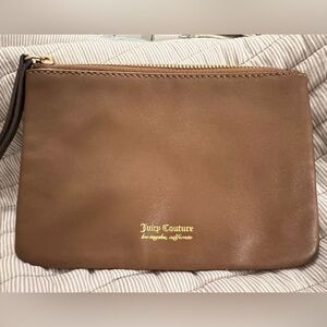 Juicy Couture Tan Leather Pouch 🌼